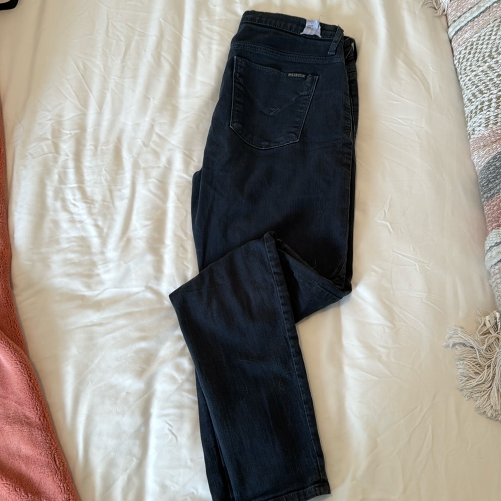 Hudson Nico Midrise super skinny jeans dark blue size 31